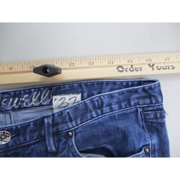 Madewell 37s Jeans 31x32 Mid Rise Skinny Raw Hem Ankle Fray Fits 33x29 - Picture 9 of 16